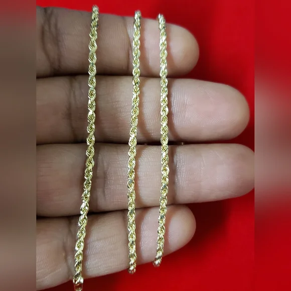 10kt Gold Rope Chain